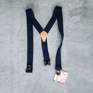 Perry Men's Navy Blue Regular Suspenders